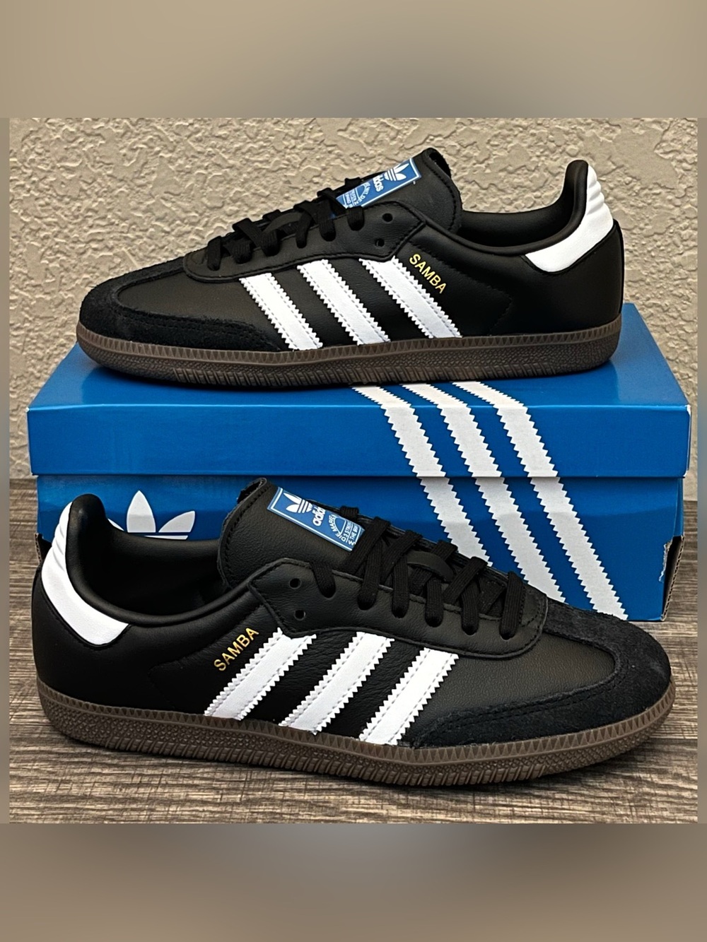 Adidas Samba OG Kids Shoes Black Color Size-4
